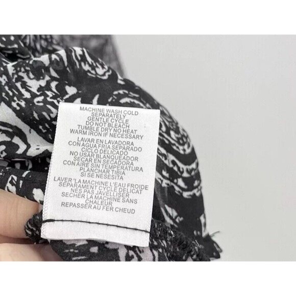 KUT from the Kloth Sheer Button Frontballoon Sleeve Blouse Size M, Preppy Office - Picture 8 of 11